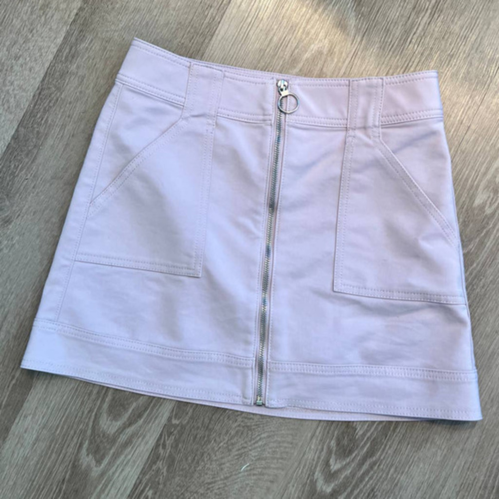 Express Blush Pink Size 2 Mini Skirt with Silver Zipper0